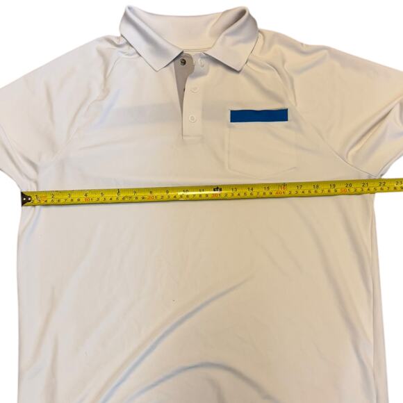 Under Armour Heatgear White Polo Loose Fit Shirt Size Large - Picture 3 of 4